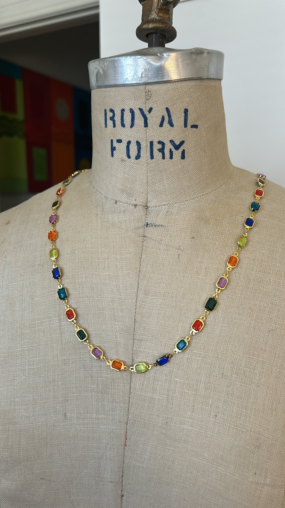 Tic Tac Jewel Necklace