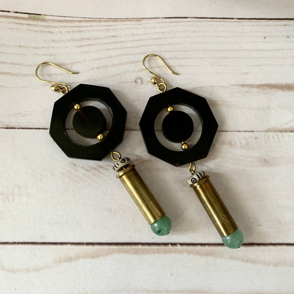 Geo Jade Earrings