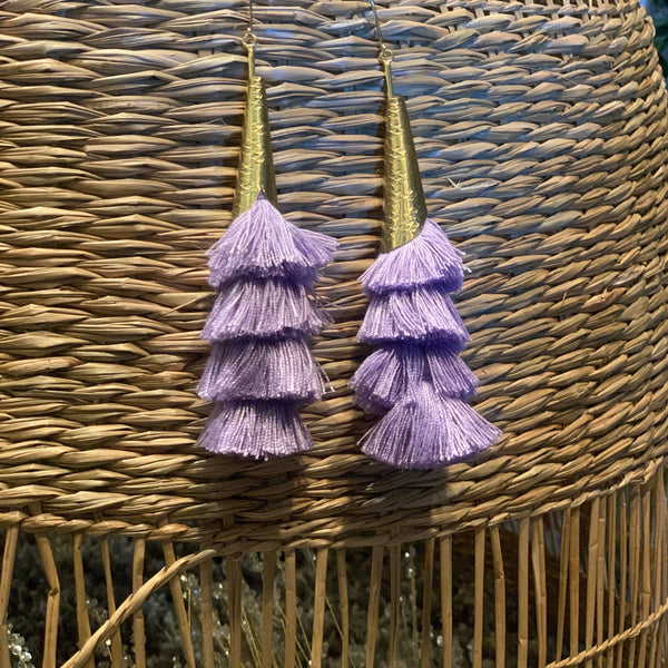 Gogo Gal Earrings- Lavender